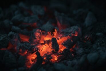 fire in the middle of the woods