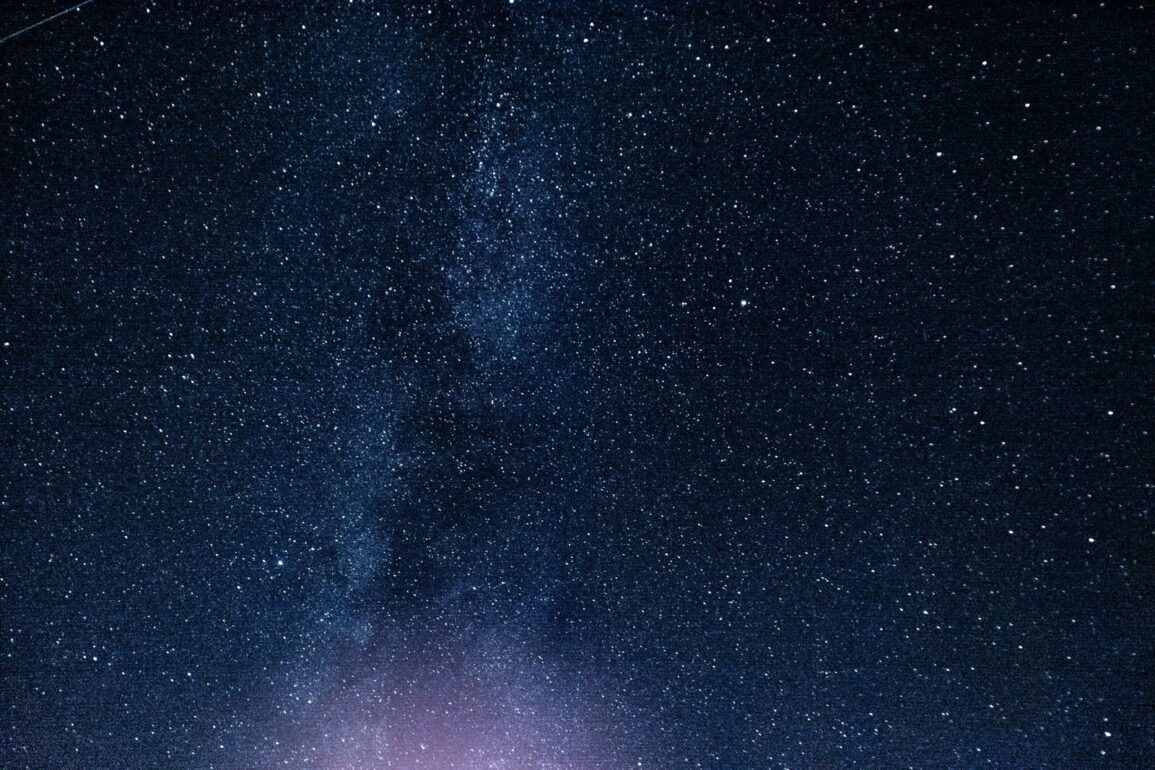 A breathtaking view of a starry night sky showcasing the Milky Way galaxy.