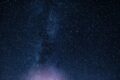A breathtaking view of a starry night sky showcasing the Milky Way galaxy.
