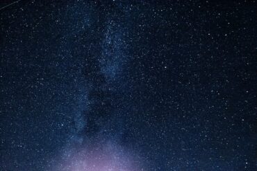 A breathtaking view of a starry night sky showcasing the Milky Way galaxy.