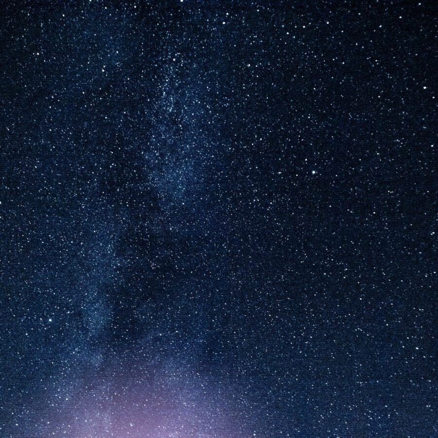 A breathtaking view of a starry night sky showcasing the Milky Way galaxy.